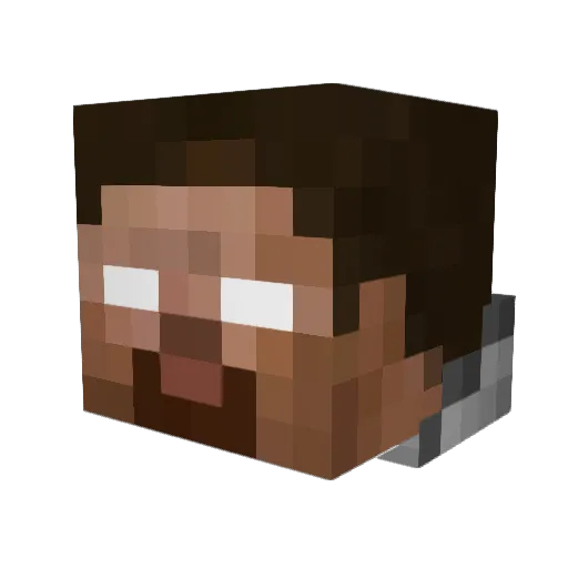 SeveredBus Minecraft avatar head, 3D render