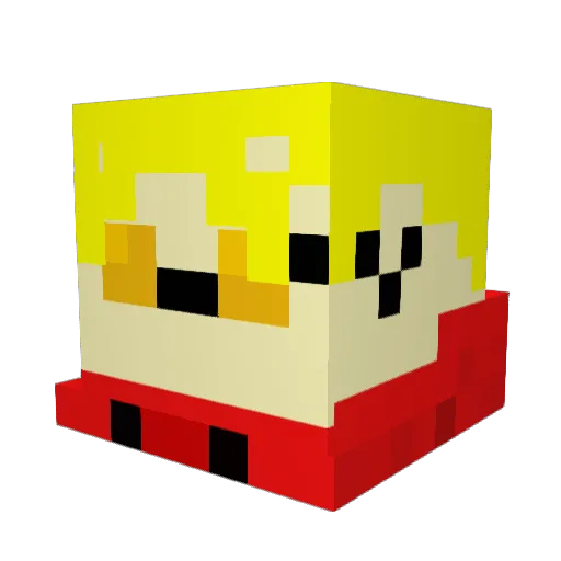 SeveredSerenade Minecraft avatar head, 3D render
