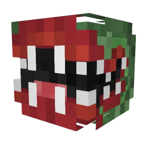 Severns Minecraft avatar head, 3D render