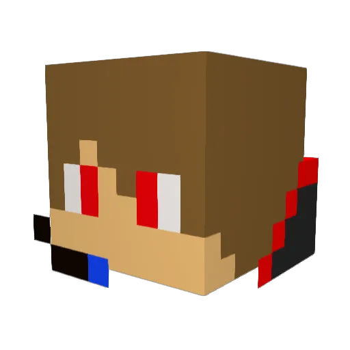 Severus04 Minecraft avatar head, 3D render