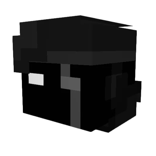 Sevi1nhoeW Minecraft avatar head, 3D render