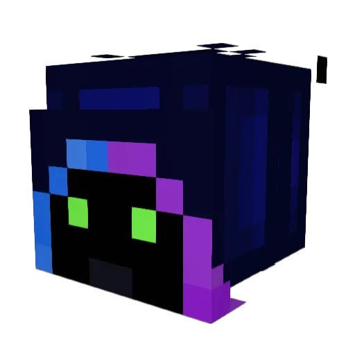 Seviniel Minecraft avatar head, 3D render