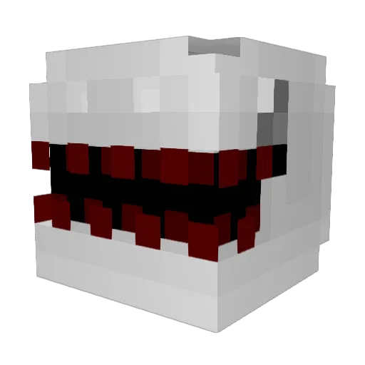 Sevnoh Minecraft avatar head, 3D render