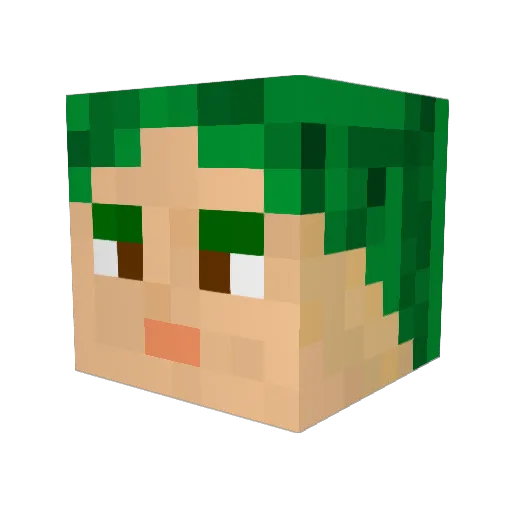 Sevorex Minecraft avatar head, 3D render