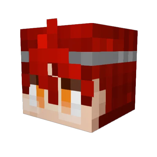 Sevrebirth Minecraft avatar head, 3D render