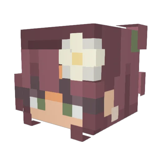 Sevrinus Minecraft avatar head, 3D render