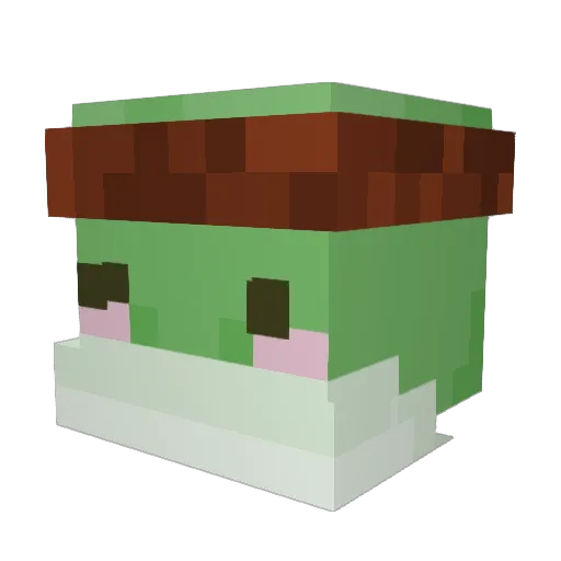 Sevrou Minecraft avatar head, 3D render