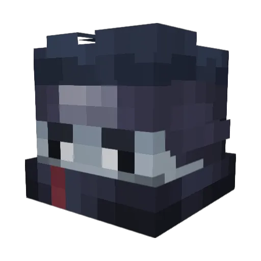 Sevsterr Minecraft avatar head, 3D render