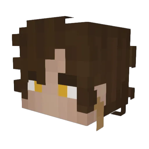 Sevverre Minecraft avatar head, 3D render
