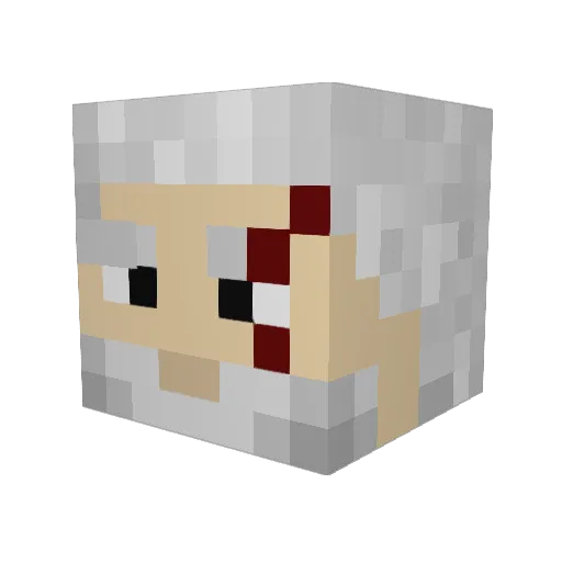 Sevyn0 Minecraft avatar head, 3D render