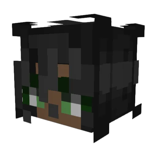 SevynDays Minecraft avatar head, 3D render