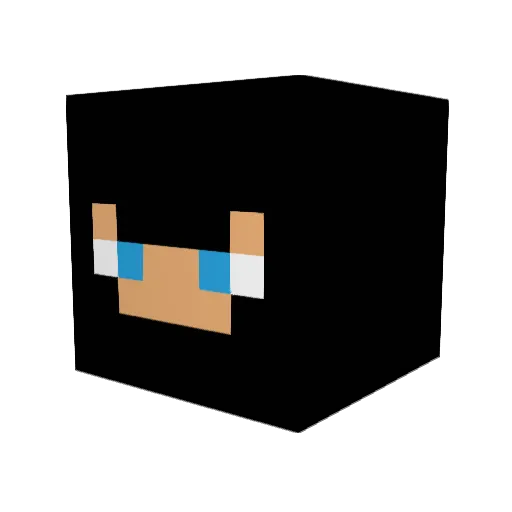 Sewen7 Minecraft avatar head, 3D render