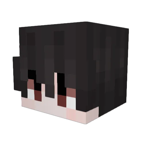 Sewerrvt_ Minecraft avatar head, 3D render