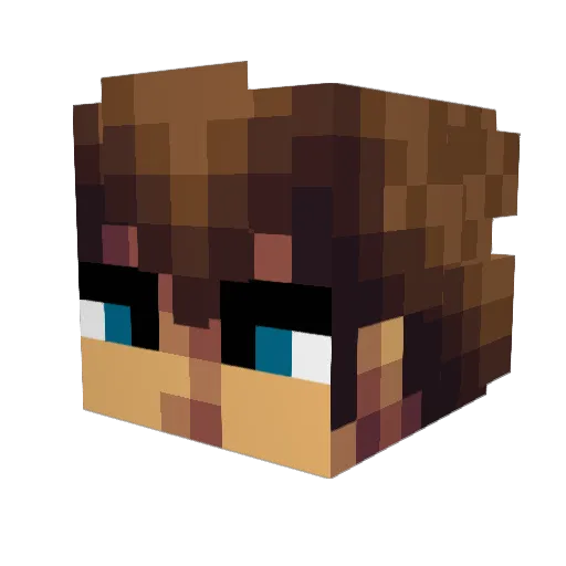 Sewiix Minecraft avatar head, 3D render