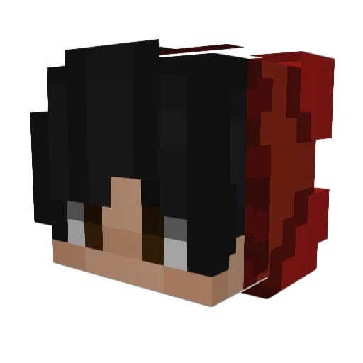 Sewiru Minecraft avatar head, 3D render