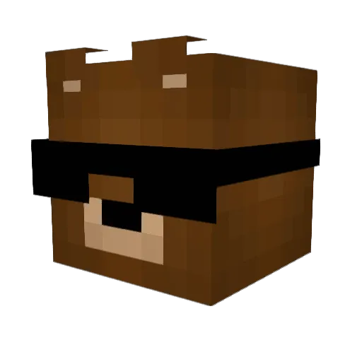 Sewowx10 Minecraft avatar head, 3D render