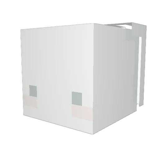 Sewuelee Minecraft avatar head, 3D render