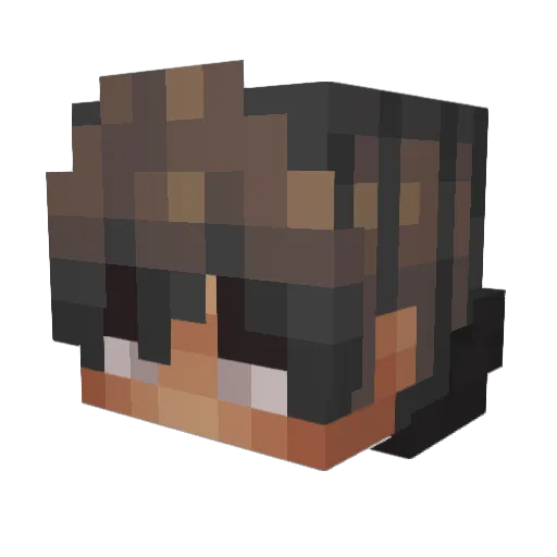 SewyJerry Minecraft avatar head, 3D render