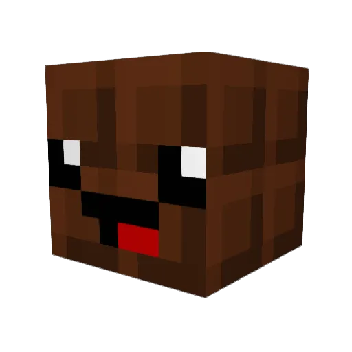 SexAddiction69 Minecraft avatar head, 3D render