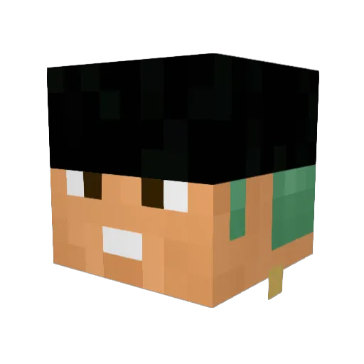 SexGangNibba Minecraft avatar head, 3D render