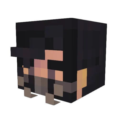 SexGioo Minecraft avatar head, 3D render