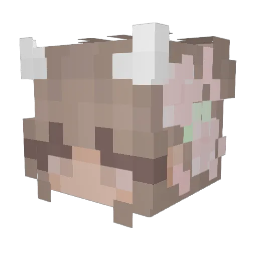 SexIcon233 Minecraft avatar head, 3D render