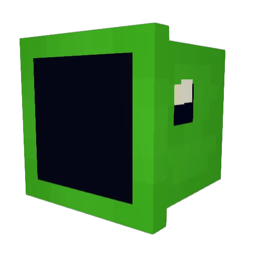 SexMonster30 Minecraft avatar head, 3D render