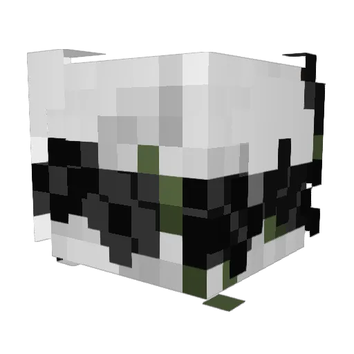 Sexigt Minecraft avatar head, 3D render