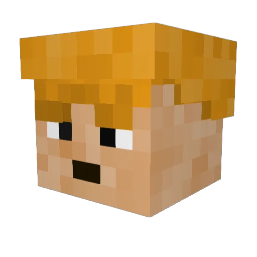 Sexman420 Minecraft avatar head, 3D render