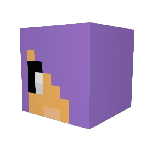 SexyAaron Minecraft avatar head, 3D render