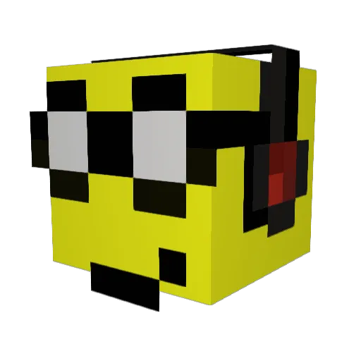 SexyAbuser Minecraft avatar head, 3D render