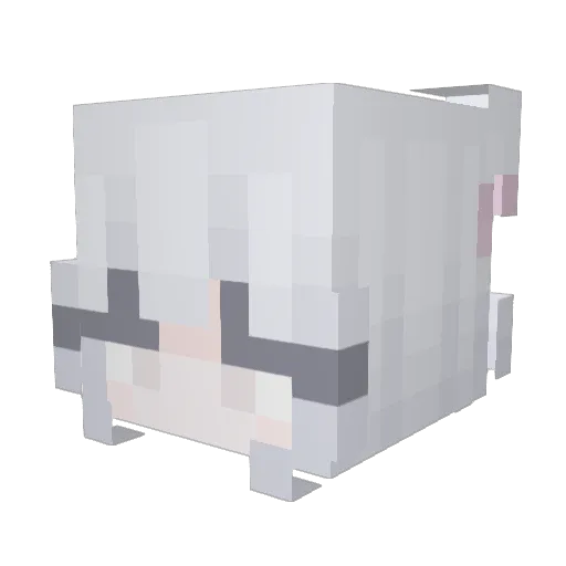 SexyBan Minecraft avatar head, 3D render