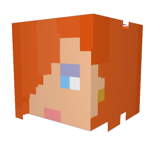 Sexy_Spaghetti Minecraft avatar head, 3D render