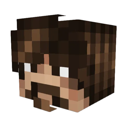 Sexylama Minecraft avatar head, 3D render