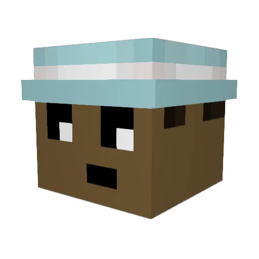 Seyce Minecraft avatar head, 3D render