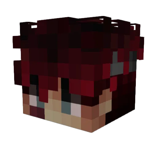 SeydaBerk Minecraft avatar head, 3D render