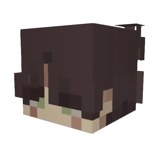 Seyiaa_ Minecraft avatar head, 3D render