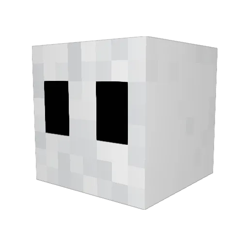 Seymoren Minecraft avatar head, 3D render