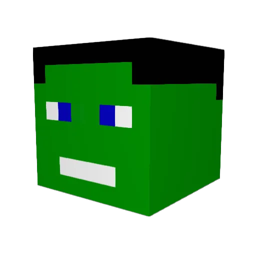 SeymourButz Minecraft avatar head, 3D render