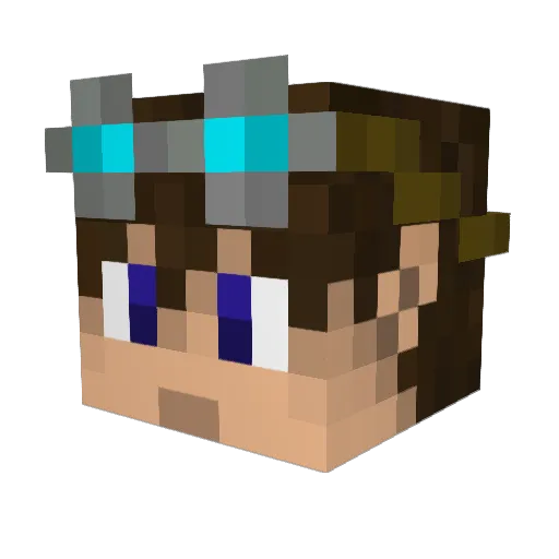 Seynir Minecraft avatar head, 3D render