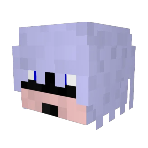 Seyode Minecraft avatar head, 3D render