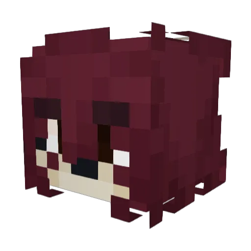 Seypot Minecraft avatar head, 3D render