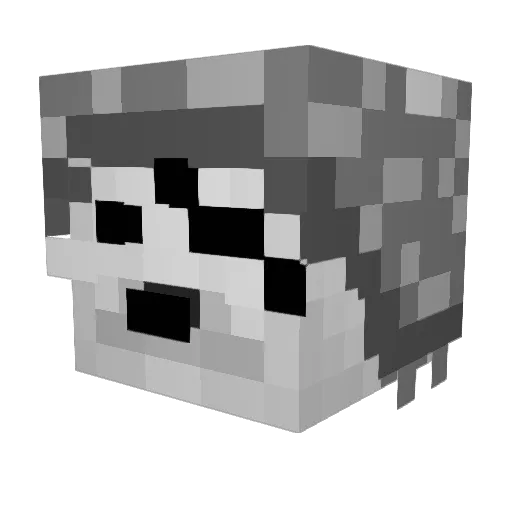 Seyrenigneel Minecraft avatar head, 3D render