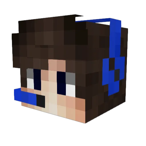 SezerCaglayan Minecraft avatar head, 3D render