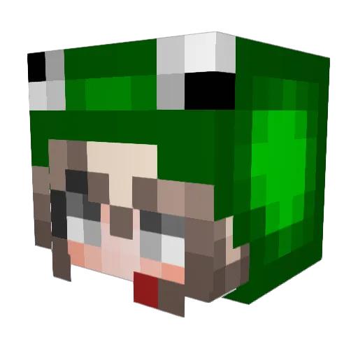 Sezhs Minecraft avatar head, 3D render