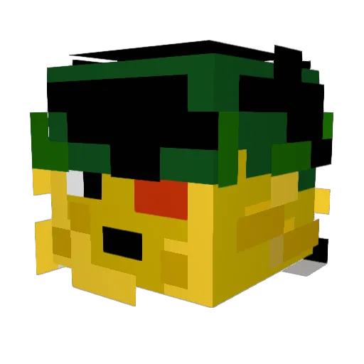 Sezonix Minecraft avatar head, 3D render