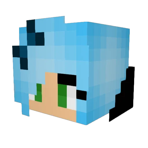 SezzleBear Minecraft avatar head, 3D render