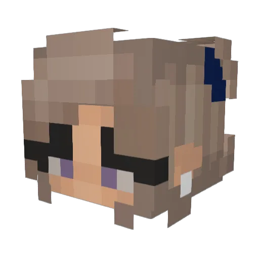SfOurrr Minecraft avatar head, 3D render