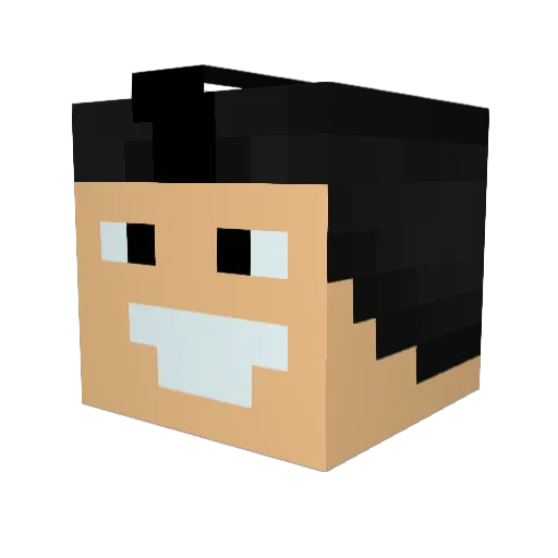 SfTony Minecraft avatar head, 3D render