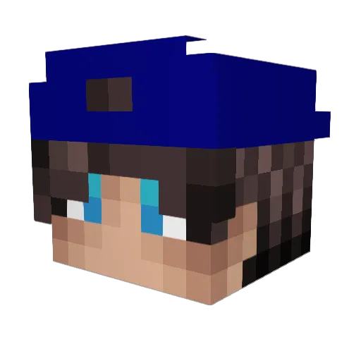 SfakenLite Minecraft avatar head, 3D render